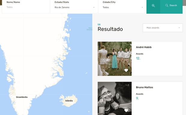 Segundo fotografo mais premiado do estado