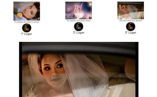 TERCEIRO LUGAR CATEGORIA NOIVA NO DIA DO CASAMENTO NA EPA DA ITALIA