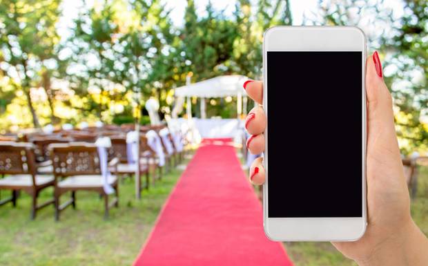 Celulares - Guarde durante o casamento
