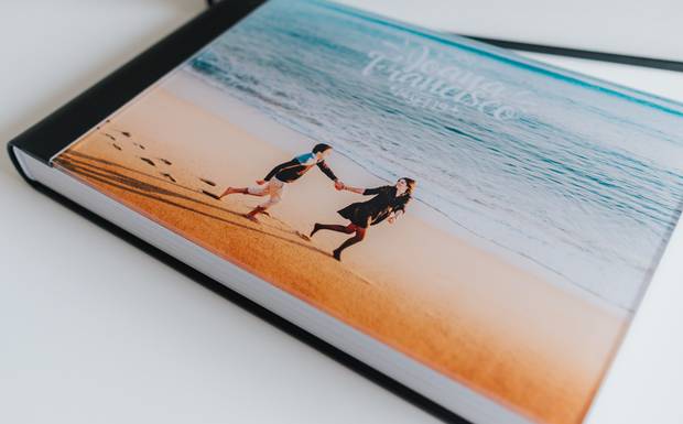 Álbum Acrilico - 25x38 - 50 Páginas + Box Caribe Clear 