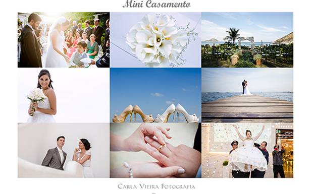 Agenda para fotografia de Mini Casamento