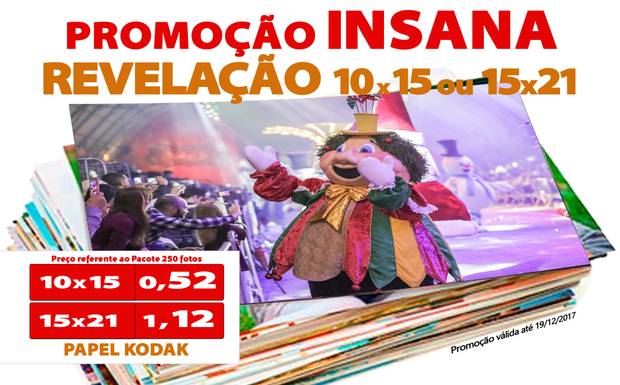 PROMOÇÃO INSANA DE REVELAÇÕES