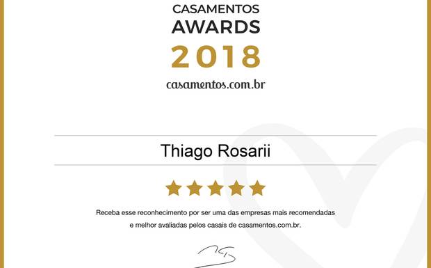 Ganhamos o prêmio Casamentos Awards 2018 de Casamentos.com.br