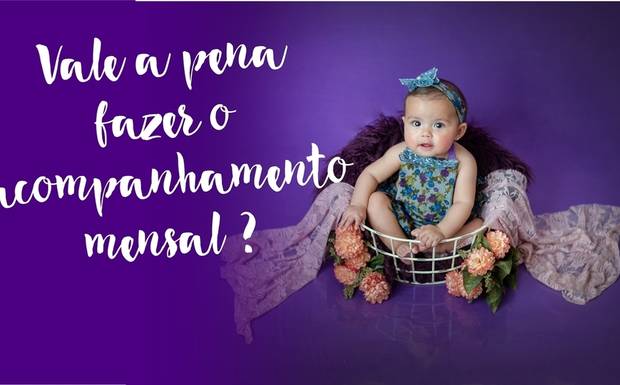 O mês a mês do bebê. 