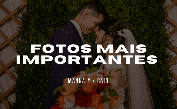 As fotos mais importantes - Mannaly e Caio - Lisianthus
