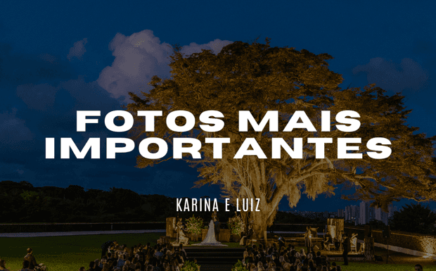 As fotos mais importantes - Karina e Luiz - Coudelaria Souza Leão