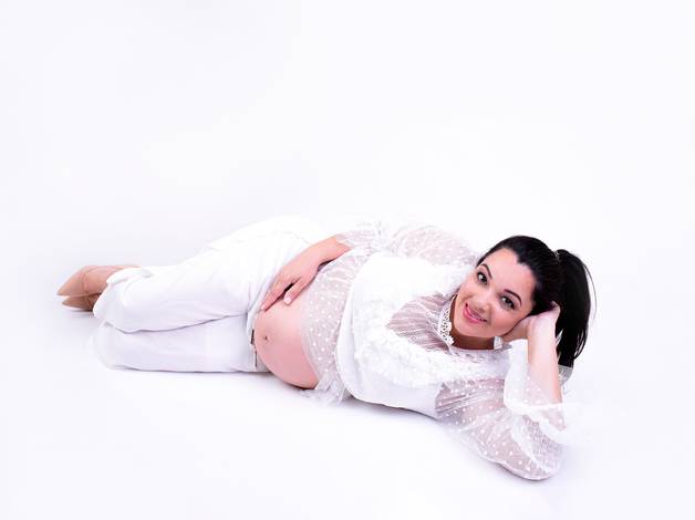 Newborn de Ensaio Editorial de Gestante
