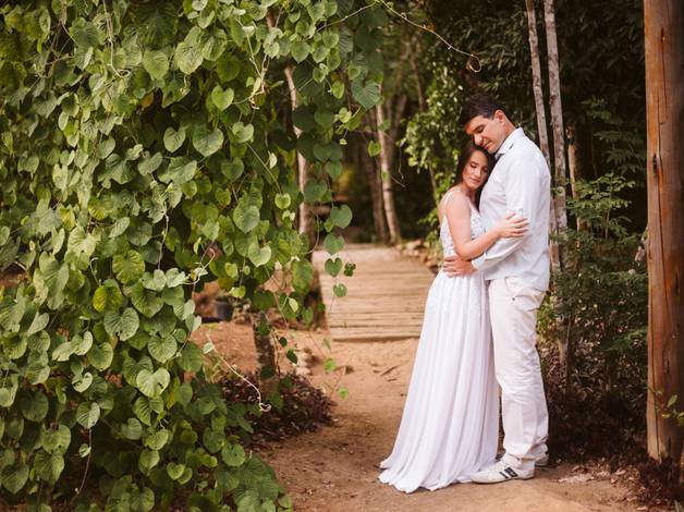 Casal de Tati e Edu