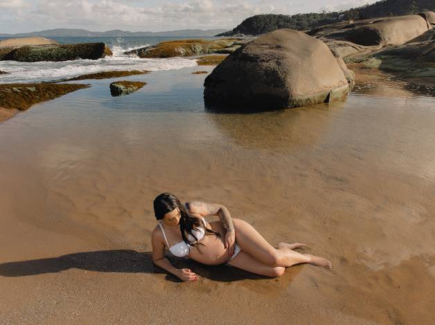 Gestante - Parto de Ensaio de Gestante - Dani e Adriano