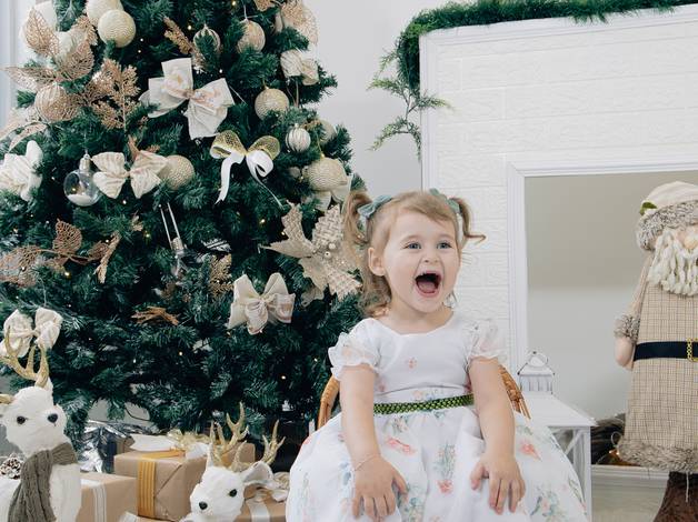 Infantil de Ensaio de Natal