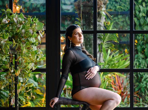 Gestante  de Ensaio Gestante no Vale dos Ventos, Rio dos Cedros – Fotografia de Família em SC