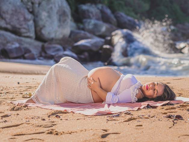 Gestante  de Ensaio Gestante em Itapema, SC