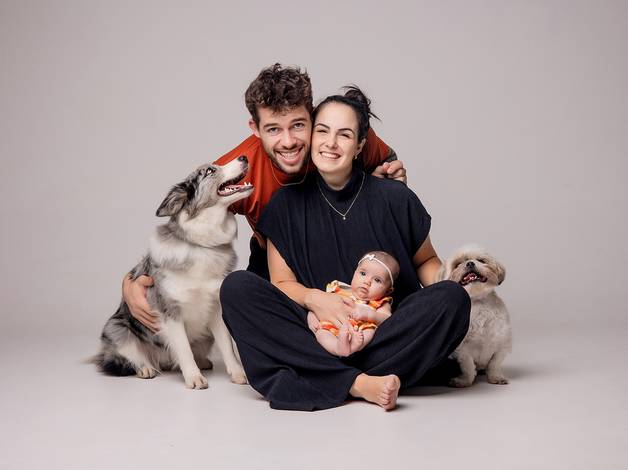 FAMÍLIA de Marcela, Willian, Maria Clara, Cookie e Maya