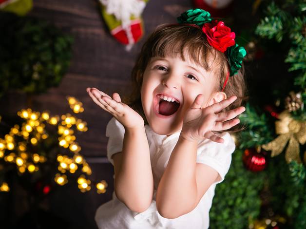 BEBÊ E CRIANÇA de Ensaio de Natal 2015