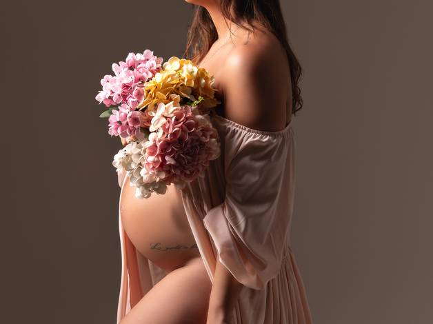 Gestante de A espera de Maria Flor