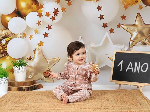 Sessão de Estúdio de Maria Clara - 1 Ano