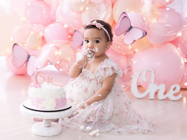Smash the cake de Aurora 1 ano