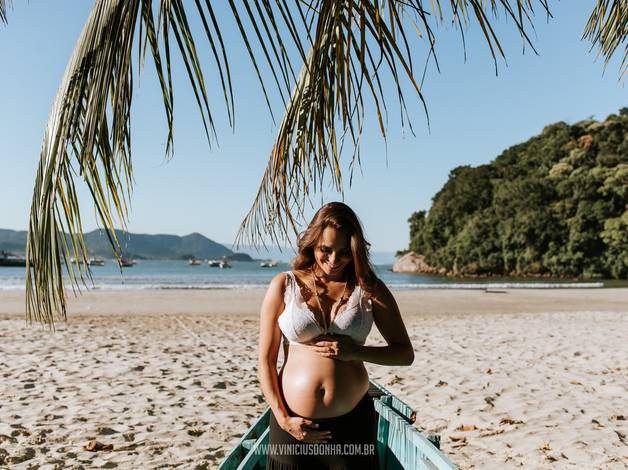 Gestante de Ensaio de Gestante l Praia de Pernambuco