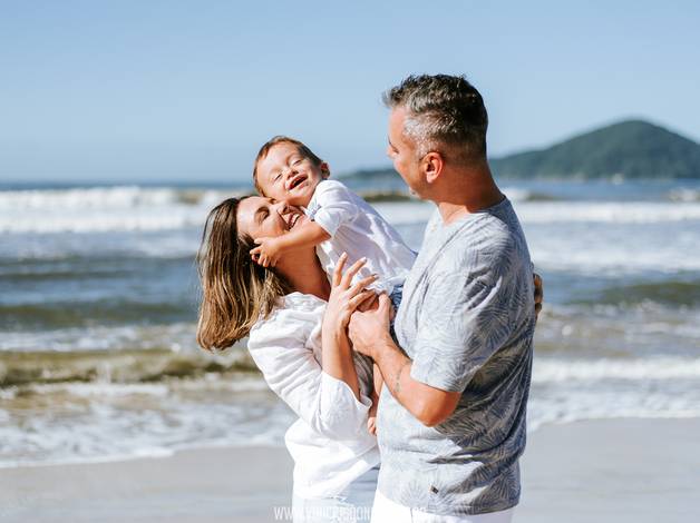 Família de Ensaio de família na praia 
