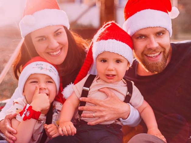 Infantil de Sessão de Natal