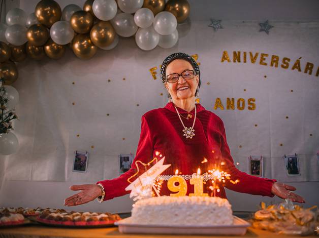 Aniversário de 91 anos Otília