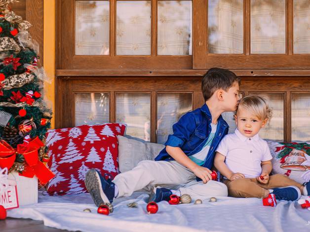 Infantil de Ensaio de Natal - Família Becher van Hattem