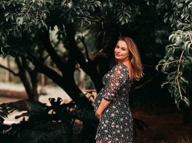 Gestante de Ensaio Gestante e Família - À espera de Heloísa