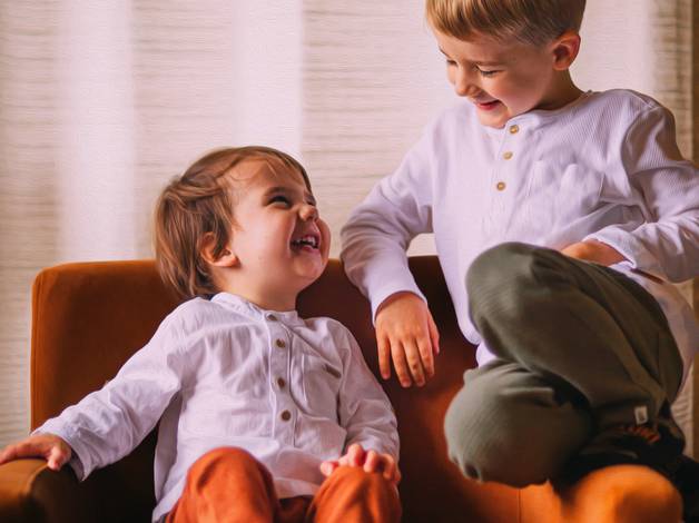 Infantil de Dia das Crianças - Ensaio de Irmãos Sebastian e Liam