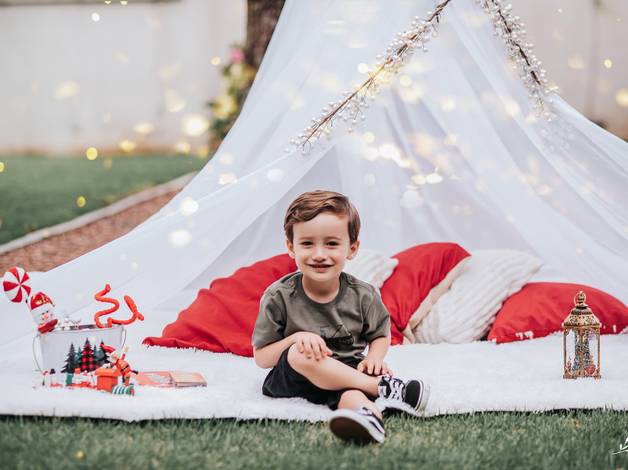 Infantil de Ensaio de Natal - Arthur Bernardo, Suane e Diego