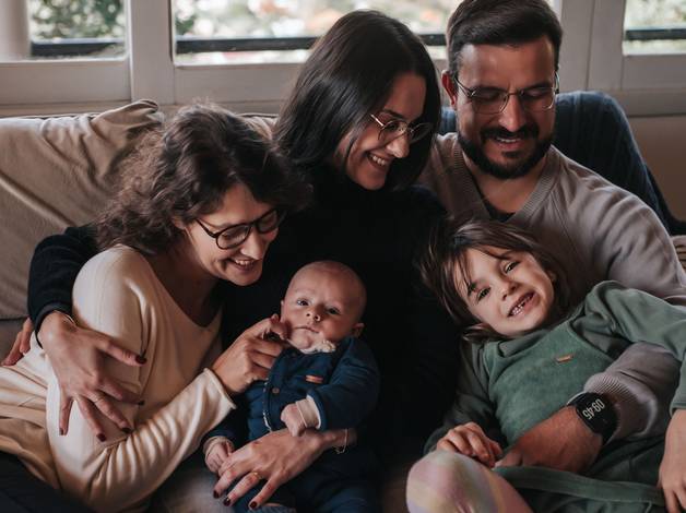 Família de Ensaio de Família - Otto, Carolina, Ramona, Altamir e Clarice