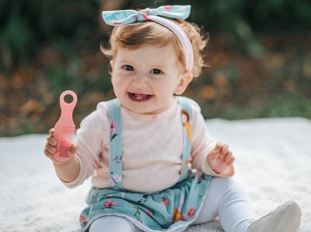 Infantil de Ensaio de 10 meses da nossa Carolzinha.