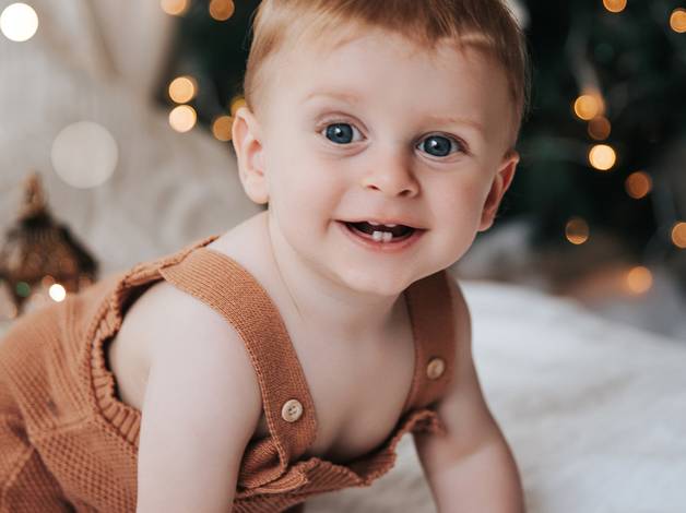 Infantil de Ensaio de Natal do Luca