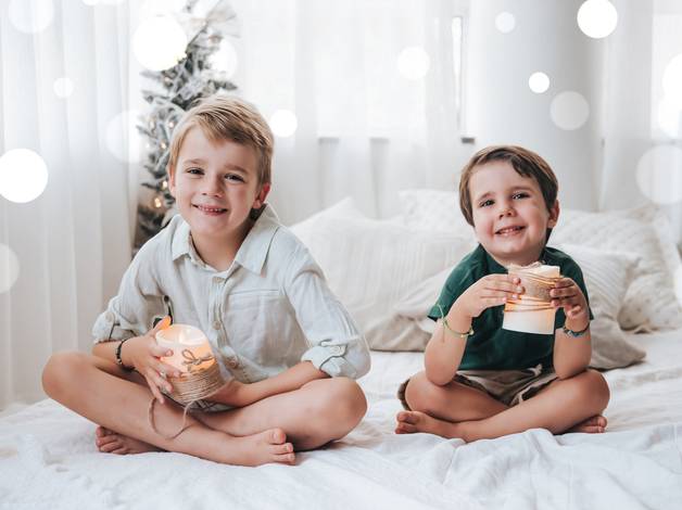 Infantil de Ensaio de Natal - Sebastian e Liam