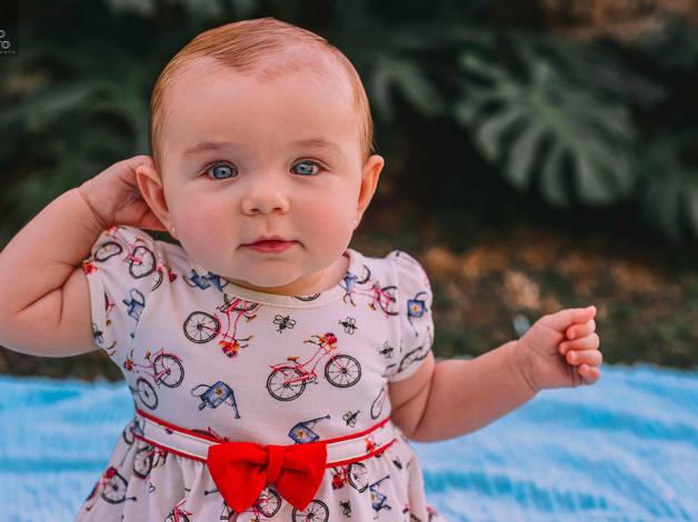 Infantil de 7 meses da Clarice