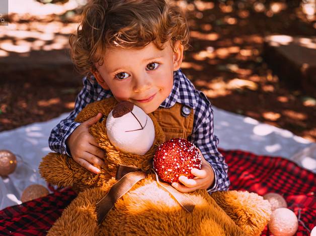 Infantil de Ensaio de Natal – Laurens e família