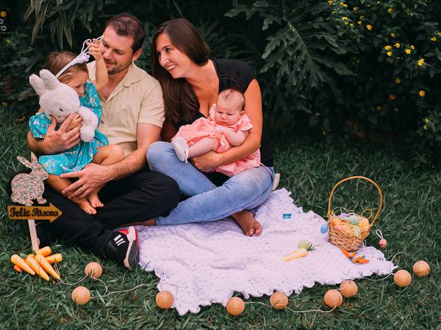 Família de Franciele, Robson, Martina e Cecília - Ensaio de Família