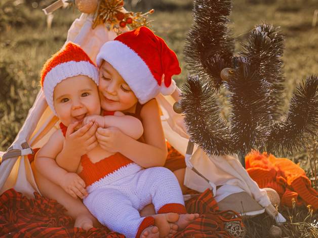 Infantil de Cenário de Natal