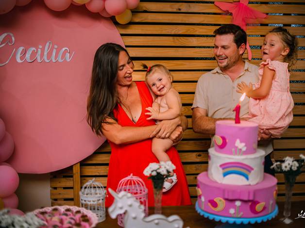 Aniversário de 1 ano da Cecilia