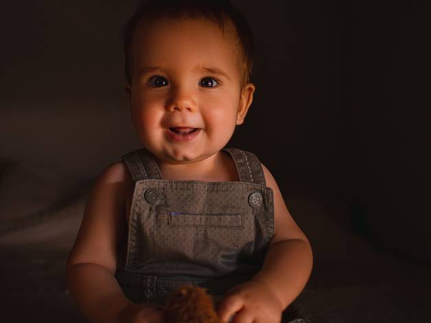 Infantil de 9 meses do Liam