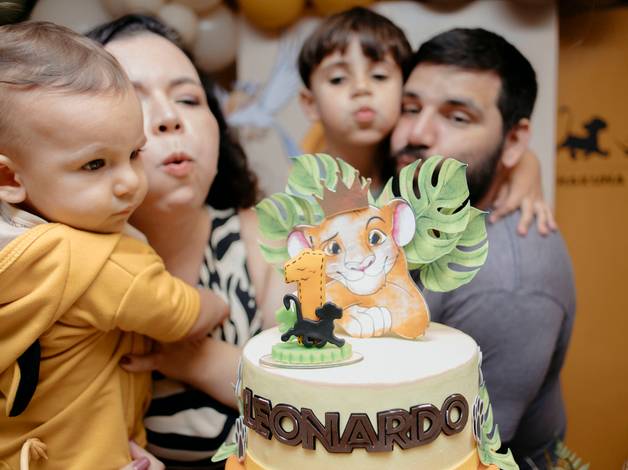 Festa Infantil de Festa: Leonardo fez 1!