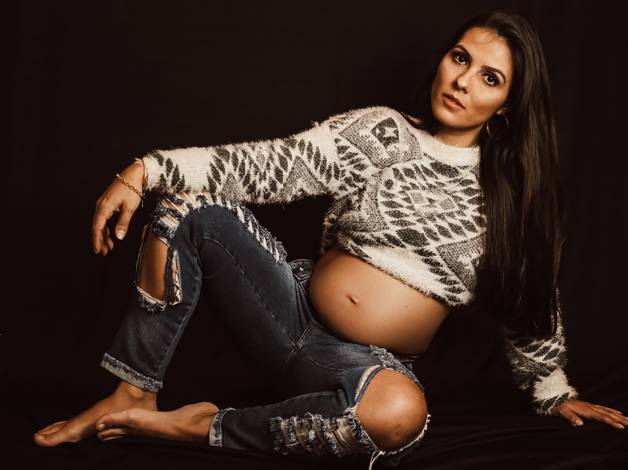 Gestantes  de Corina em a doce espera de Nicolas