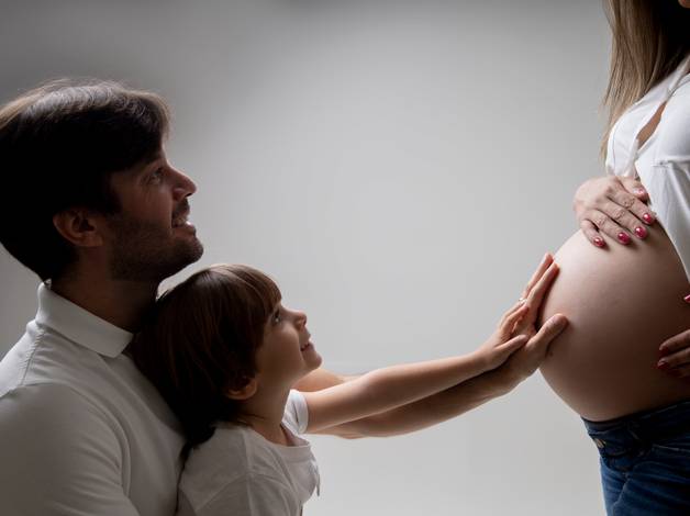 Gestante Estúdio de ENSAIO GESTANTE COM MAMÃE CAROLINA