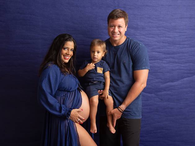 Gestante Estúdio de ENSAIO GESTANTE COM MAMÃE ALISSA