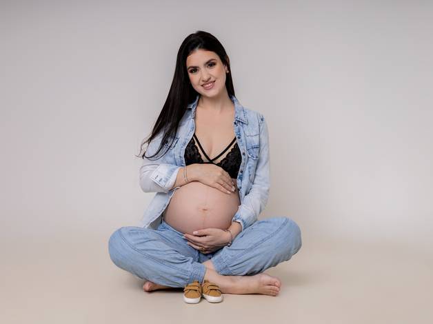 Gestante Estúdio de ENSAIO DA MAMÃE ELIANY