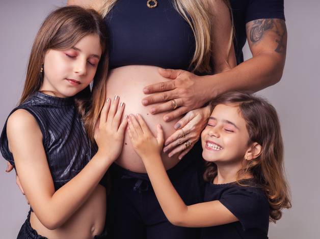 Gestante Estúdio de ENSAIO GESTANTE COM MAMÃE THALITA