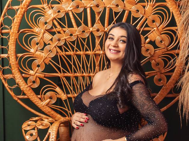 Gestante Estúdio de ENSAIO GESTANTE COM MAMÃE MARIANA