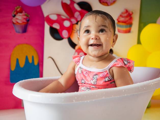SMASH THE CAKE de SORRISOS, ESPUMA E MUITA DIVERSÃO! 🛁