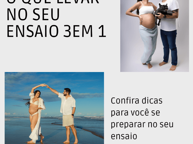 Gestante Externo de O QUE LEVAR NO SEU ENSAIO 3  EM 1?