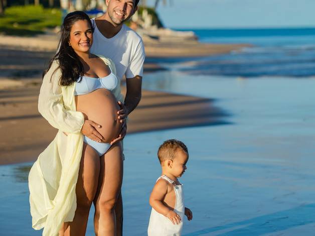 Gestante Externo de  O AMOR DA FAMÍLIA ESTÁ CRESCENDO. 