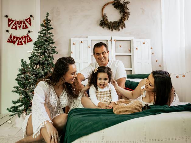 S•E•N•T•I•R em Família de Natal da Lara